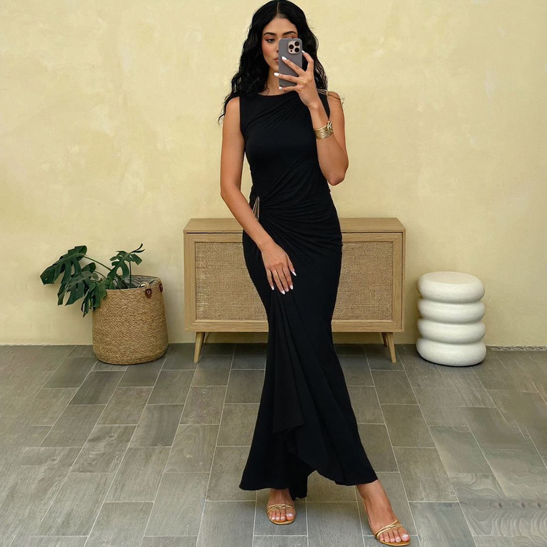 Gaun Rok Lilit Berhias Logam M - Crossfit Ga ulasan dan harga