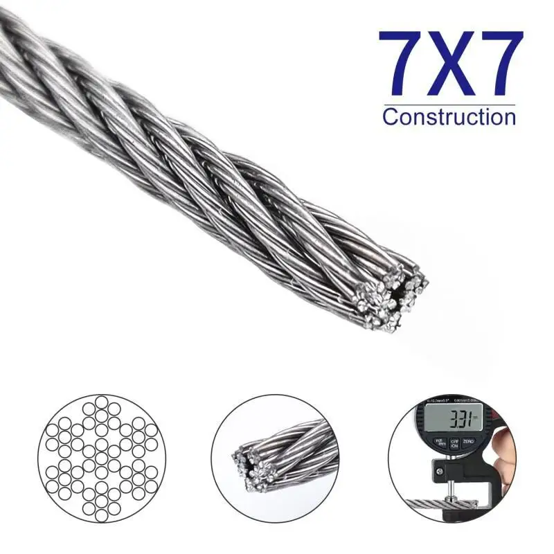 Kabel Kawat Baja Tahan Karat 7 - Crossfit Lifting ulasan dan harga
